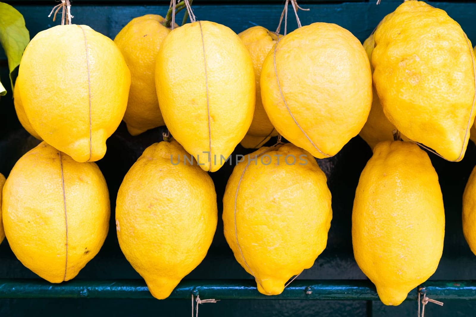 Group of lemons. Concept of natural food, health, freshness