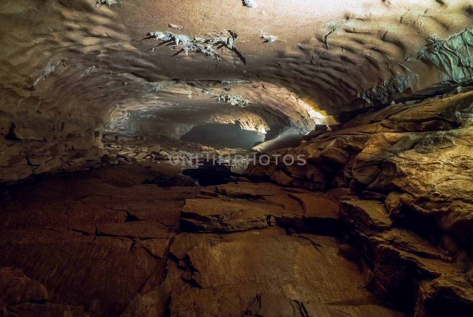 Cascade cave in Carter Caves State Park in Kentucky