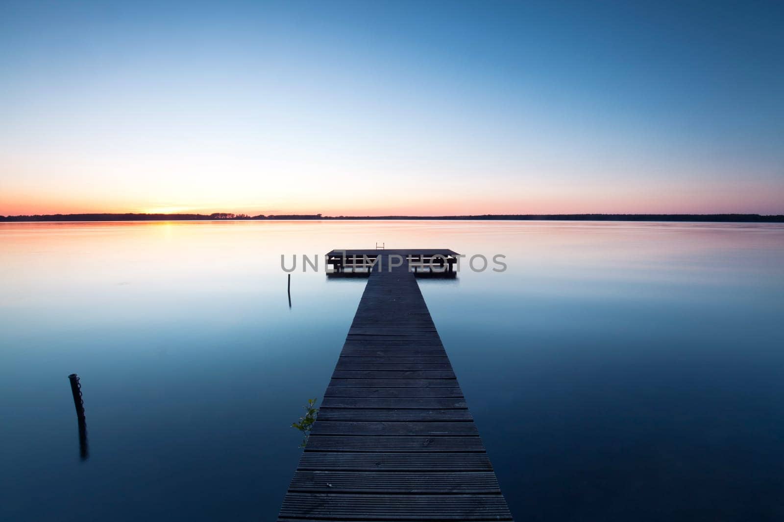 Boat jetty at the lake