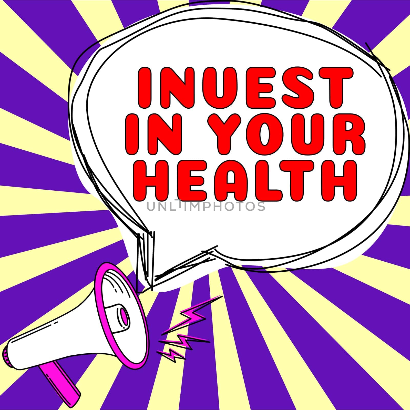 Conceptual display Invest In Your Health, Word for Live a Healthy Lifestyle Quality Food for Wellness