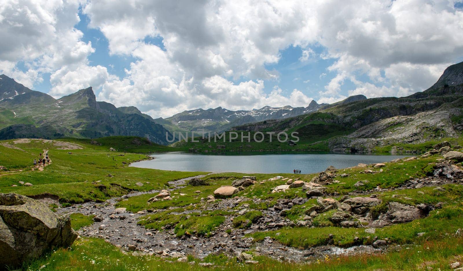 Ayous Lakes in Ossau Valley, Pyrenees National Park, Pyrenees in France.