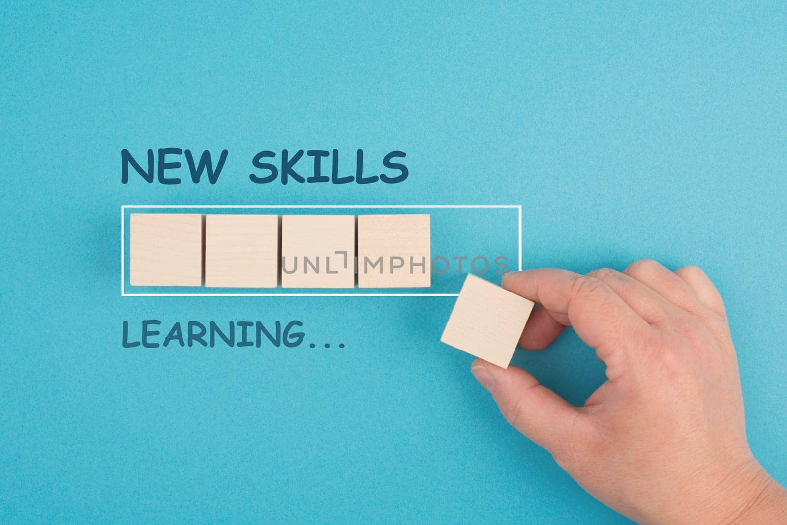 New skills learning, education concept, have a goal and study, knowledge is power strategy