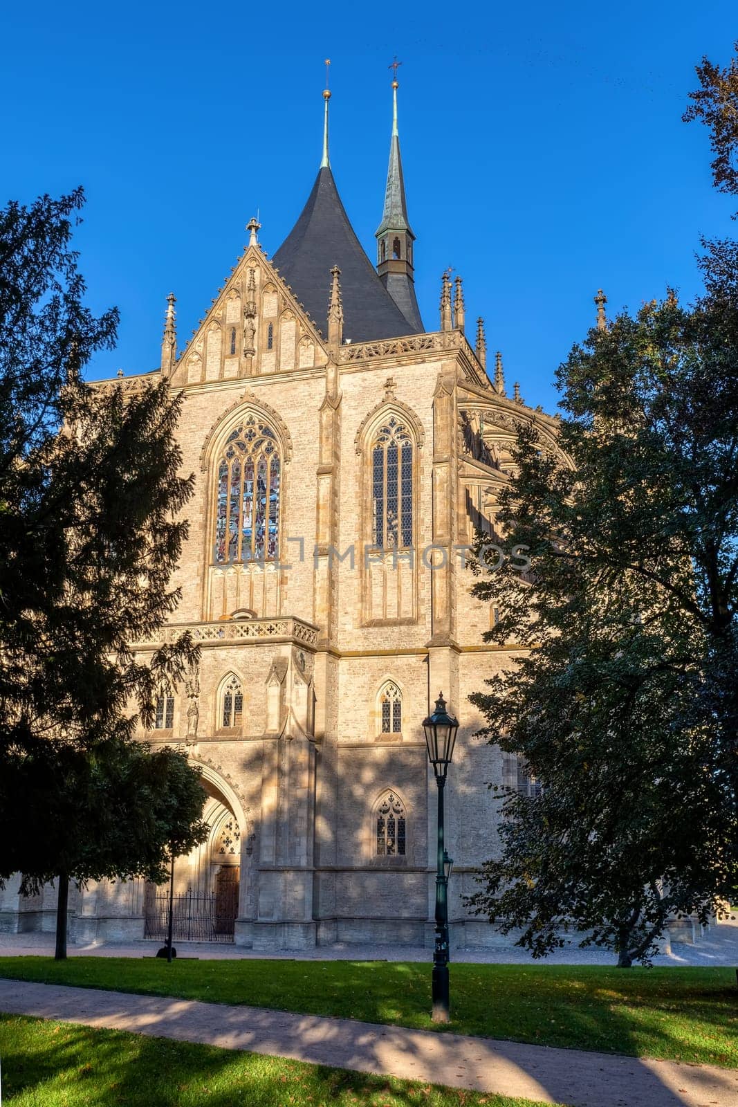Famous Saint Barbara's Cathedral, Church, Czech: Chram svate Barbory, is a Roman Catholic church in Kutna Hora, Bohemia, UNESCO WORLD HERITAGE,Czech Republic, Europe