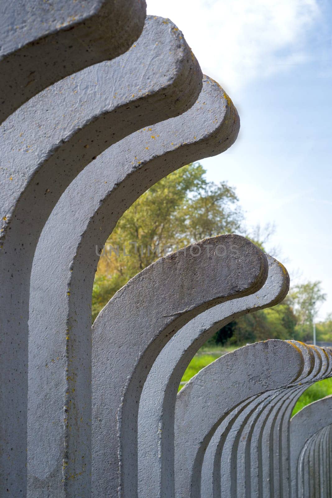Concrete fence posts