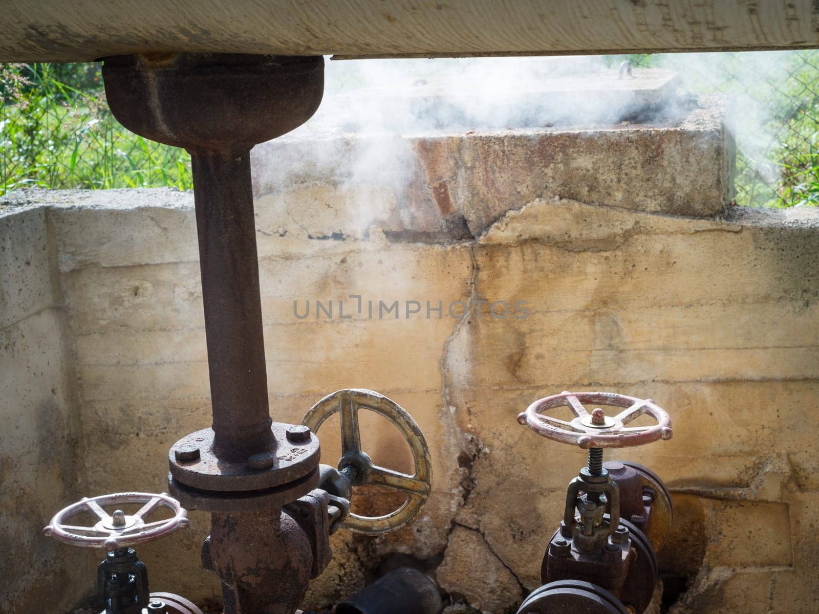 Steam at an old pump station