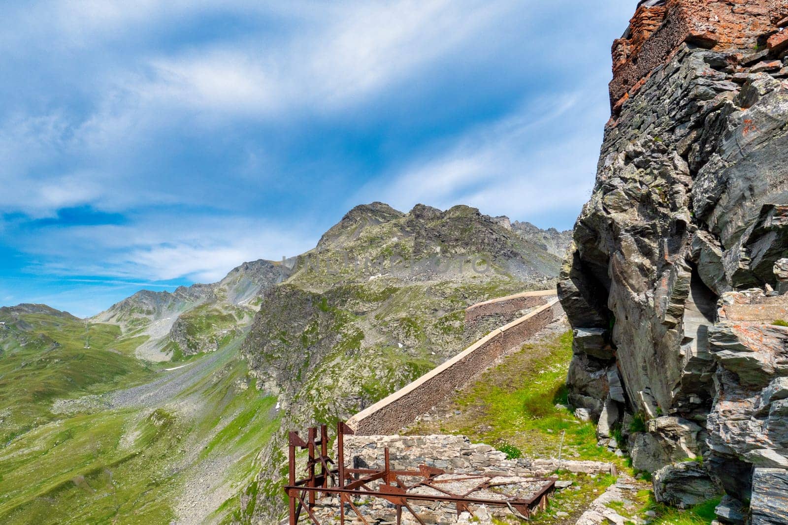 a view of  fort de la Redoute-Ruinée, Alps, France