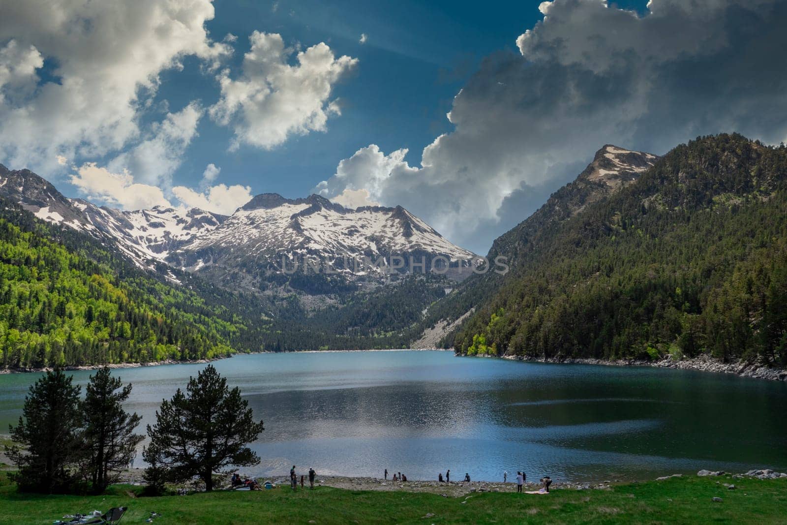 a lake of Oredon in the french Pyrenees mountains