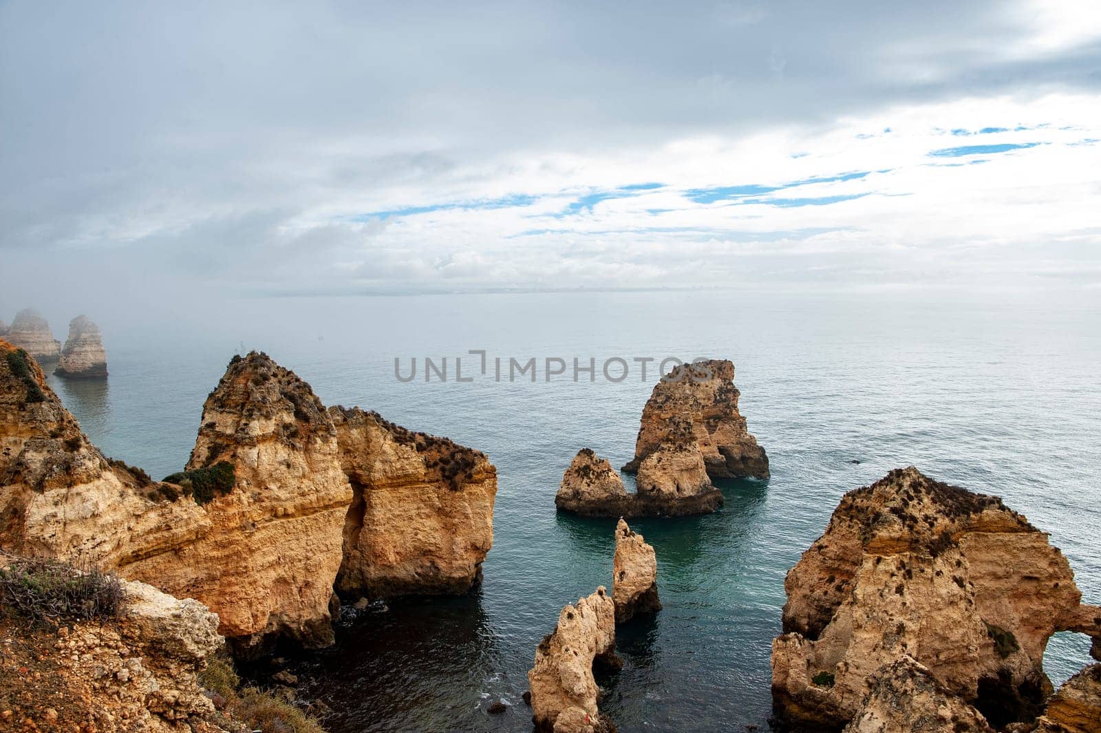 The rock formation of Ponta de Piedade - Lagos - Portugal.