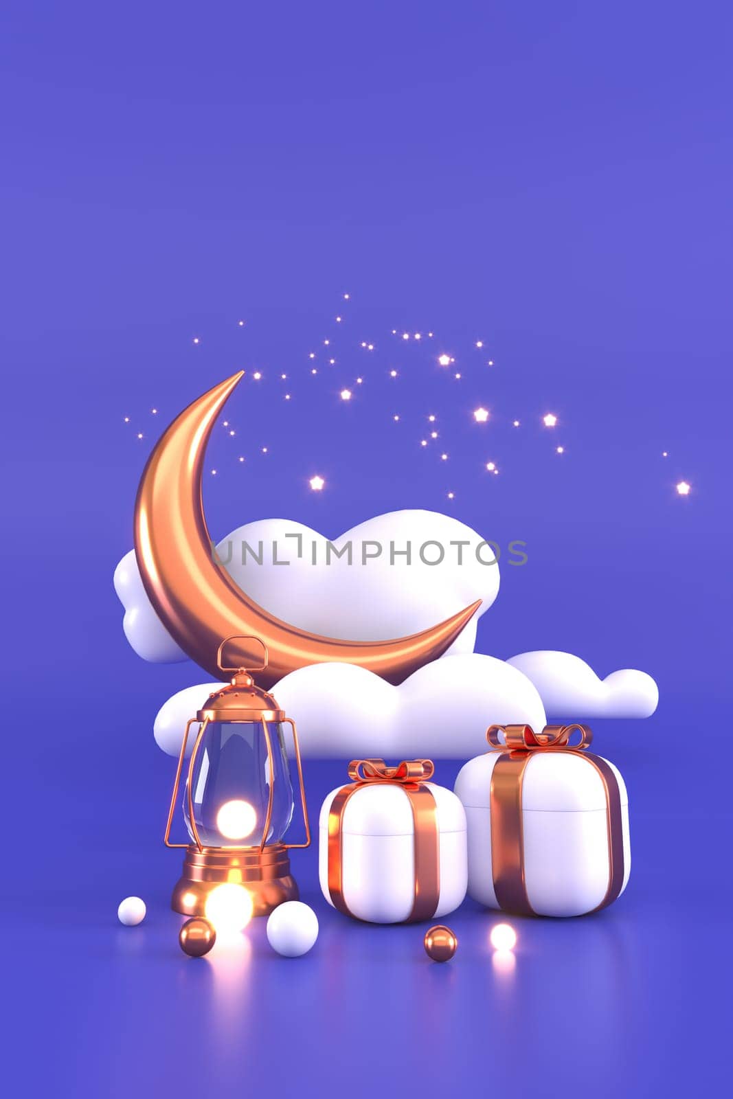 Ramadan Kareem Greeting Background Islamic 3d illustration design