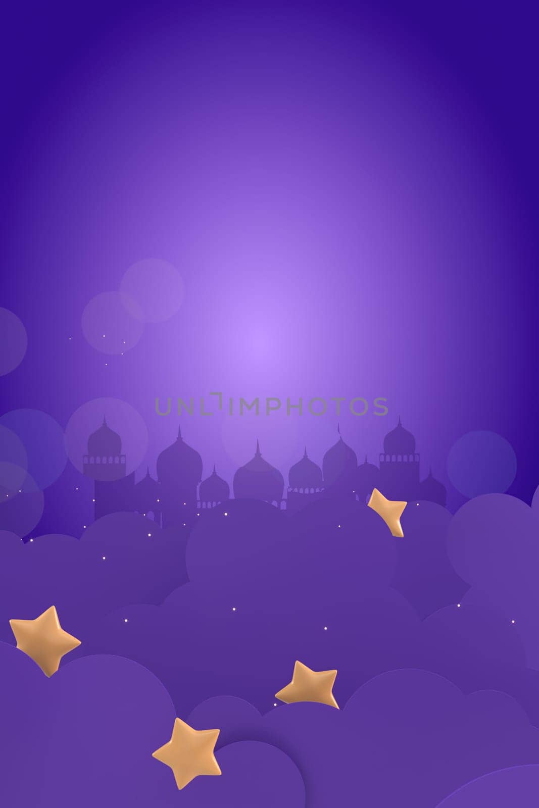 Ramadan Kareem Greeting Background Islamic 3d illustration design