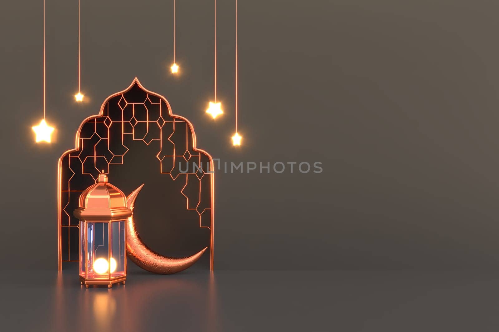Ramadan Kareem Greeting Background Islamic 3d illustration design