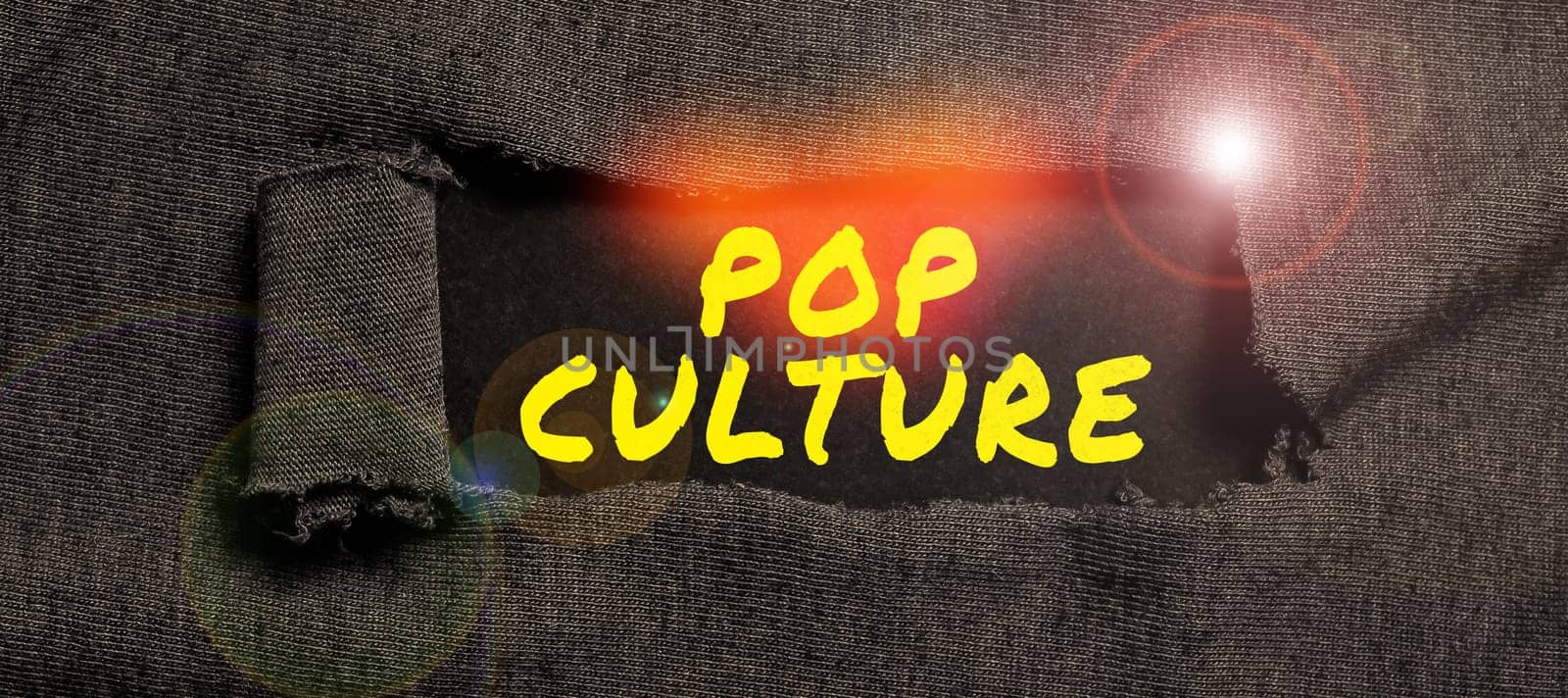 Text showing inspiration Pop Culture, Business approach describes the lifestyle and tastes of the majority of mostly younger people