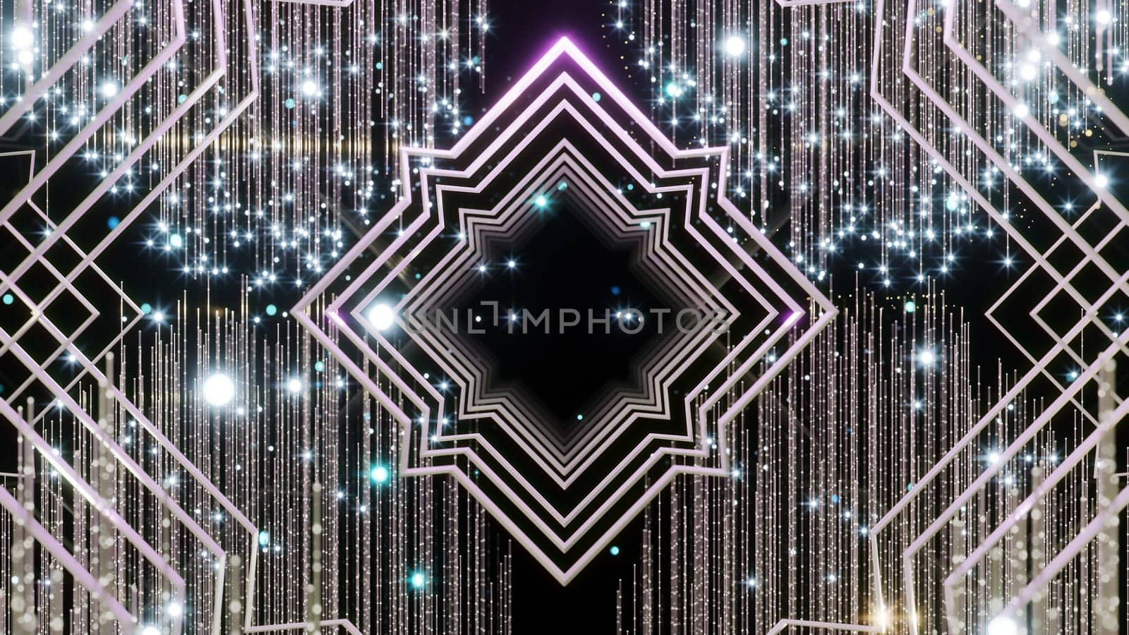 3D illustration Background for advertising and wallpaper in art deco and fashion party scene. 3D rendering in decorative concept.