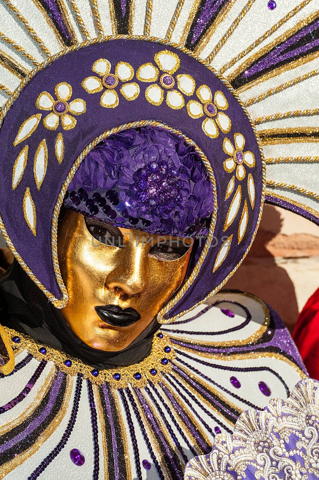 VENICE, ITALY - Febrary 6 2018: The masks of the Venice carnival 2018.