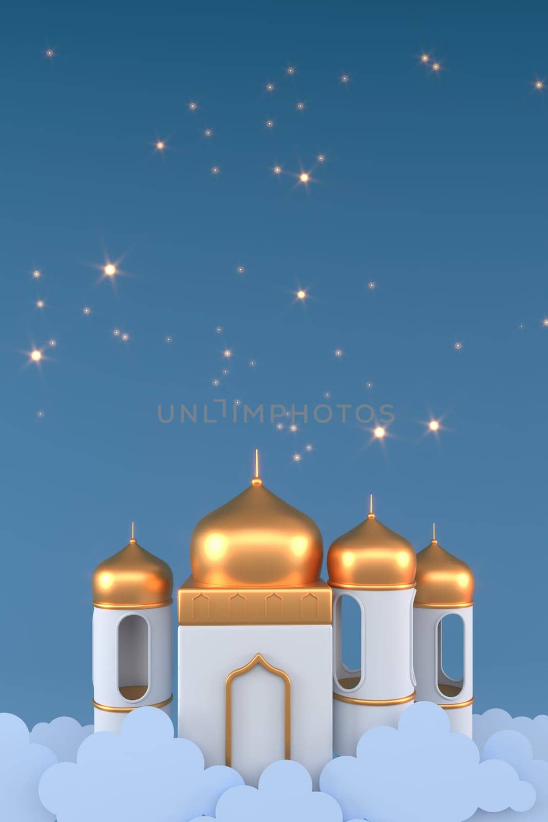 Ramadan Kareem Greeting Background Islamic 3d illustration design