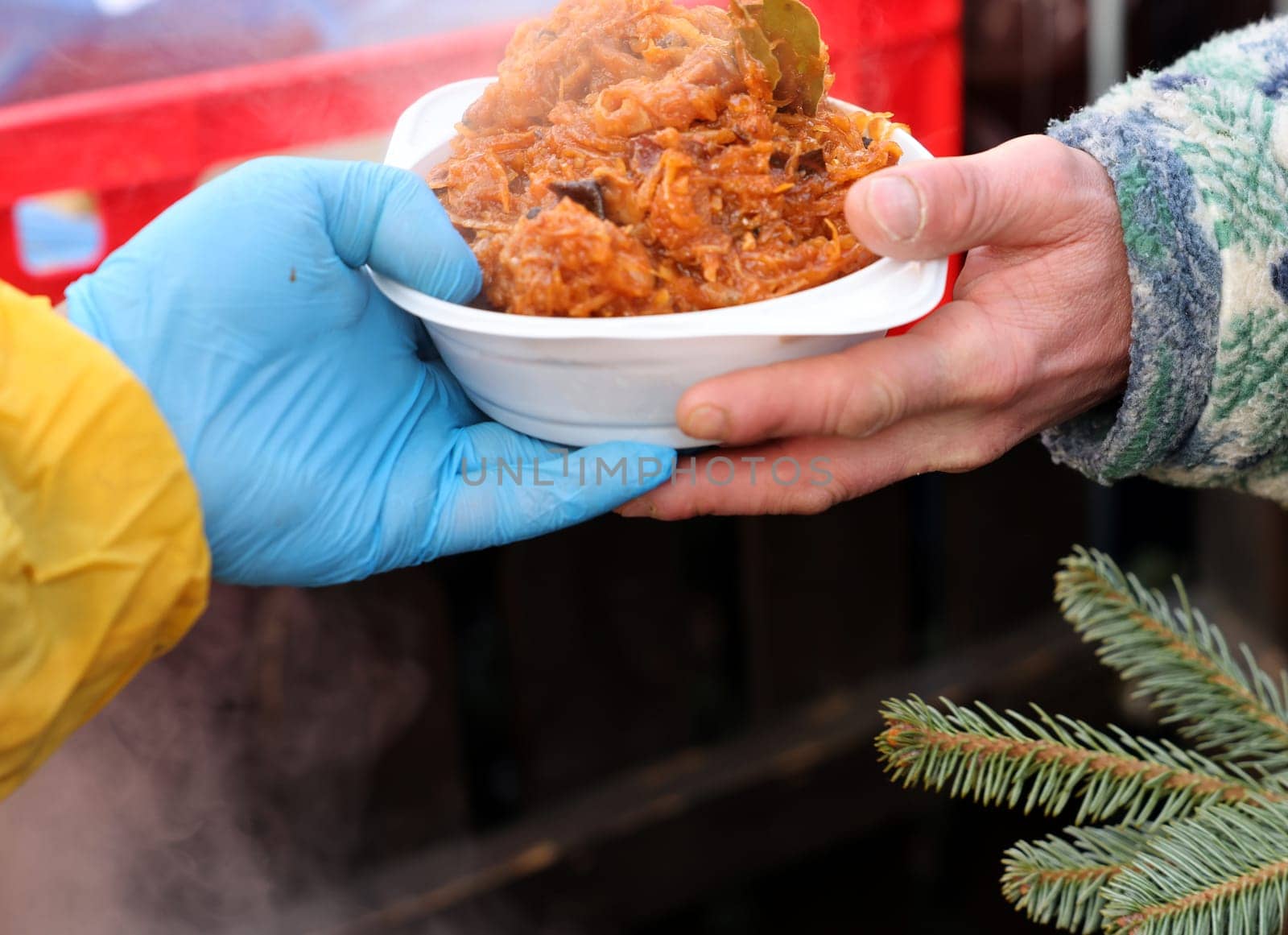 Warm food for the poor and homeless