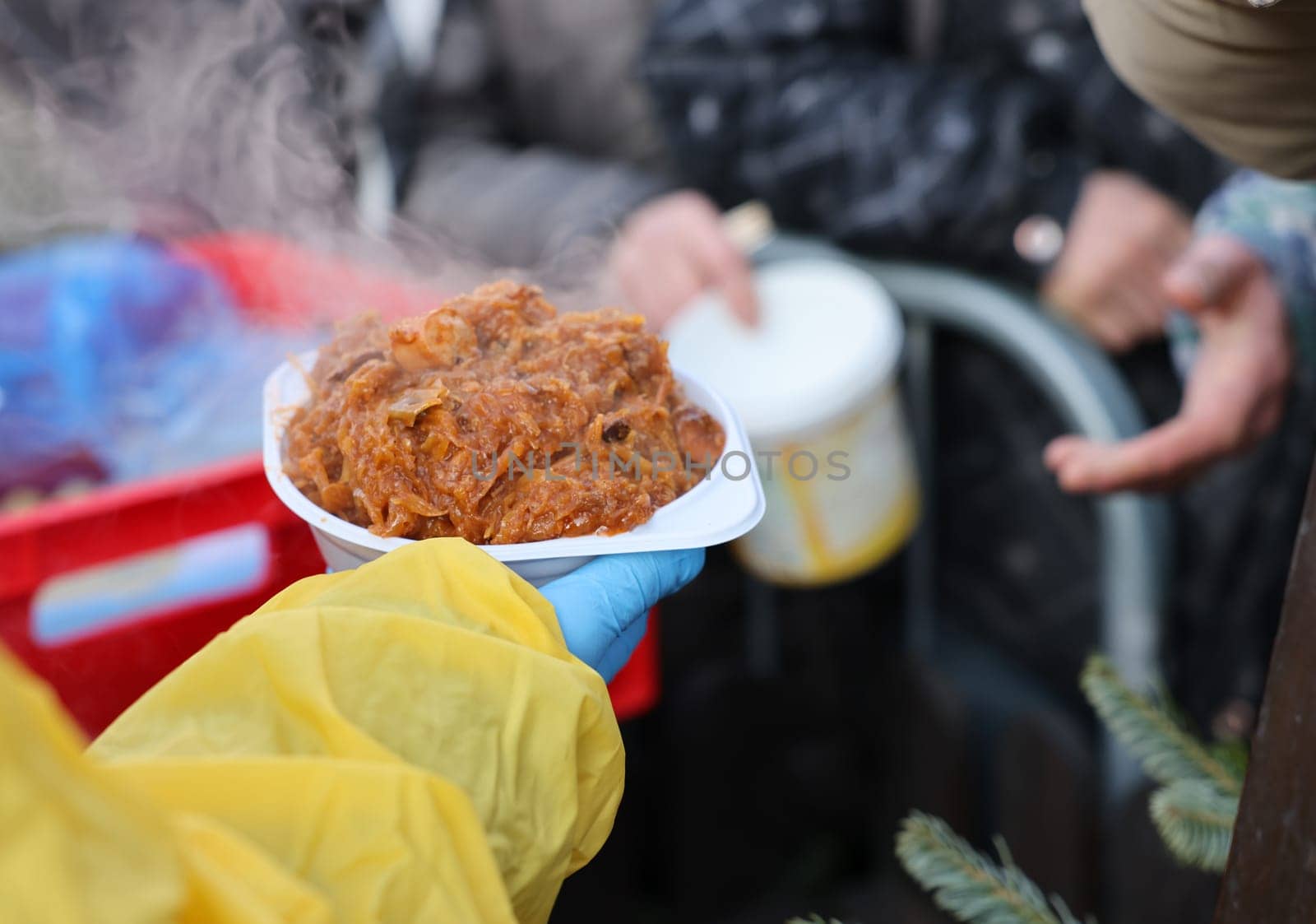 Warm food for the poor and homeless