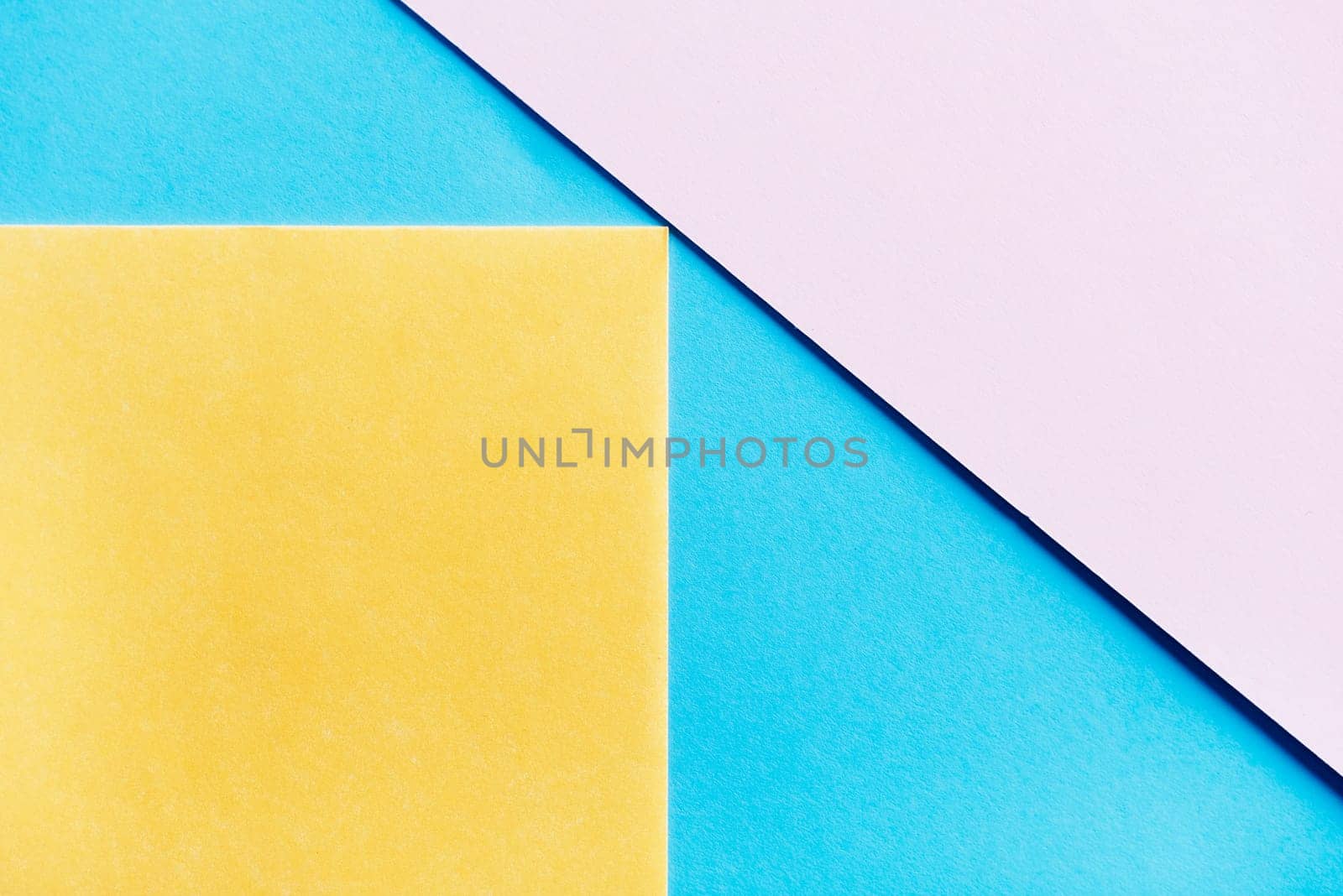 Abstract pastel geometry creative background top view. Modern and trendy minimal geometric paper composition. Flat lay minimalist layout.