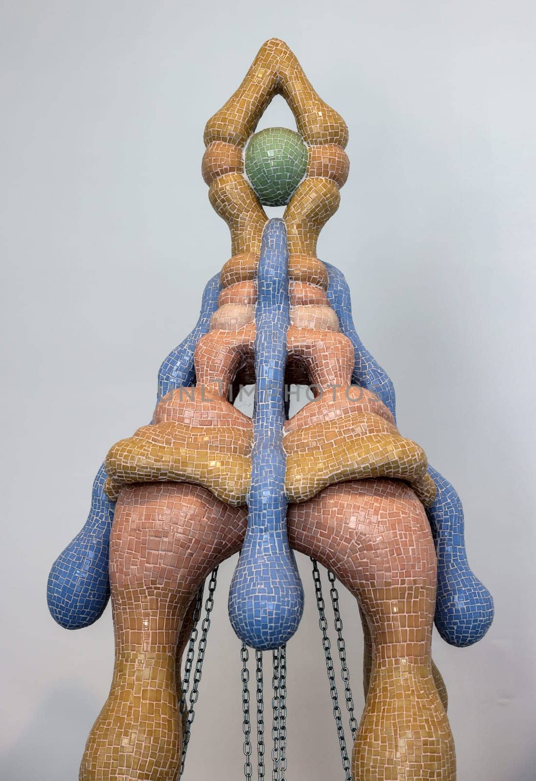 Venice, Italy - September 6, 2022: 59th Venice Art Biennale in Venice. After Dreams: I Dare to Defy the Demage by artist Zsofia Keresztes at the Hungarian pavilion