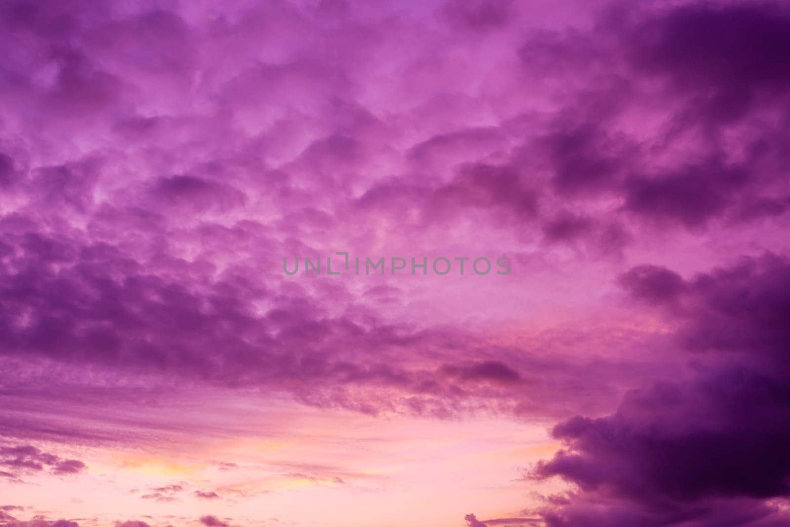 Abstract and pattern of cloud sky, Velvet violet, Velvet Purple, Trend color of the year background, Pattern of colorful cloud and sky sunset or sunrise: Dramatic sunset in twilight, Beautyful of sky
