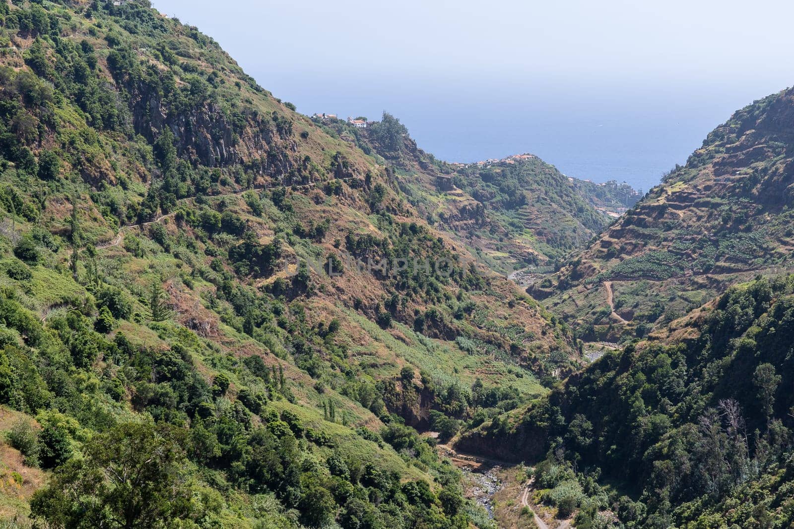 The beautiful mountains in Madeira island, Portugal.