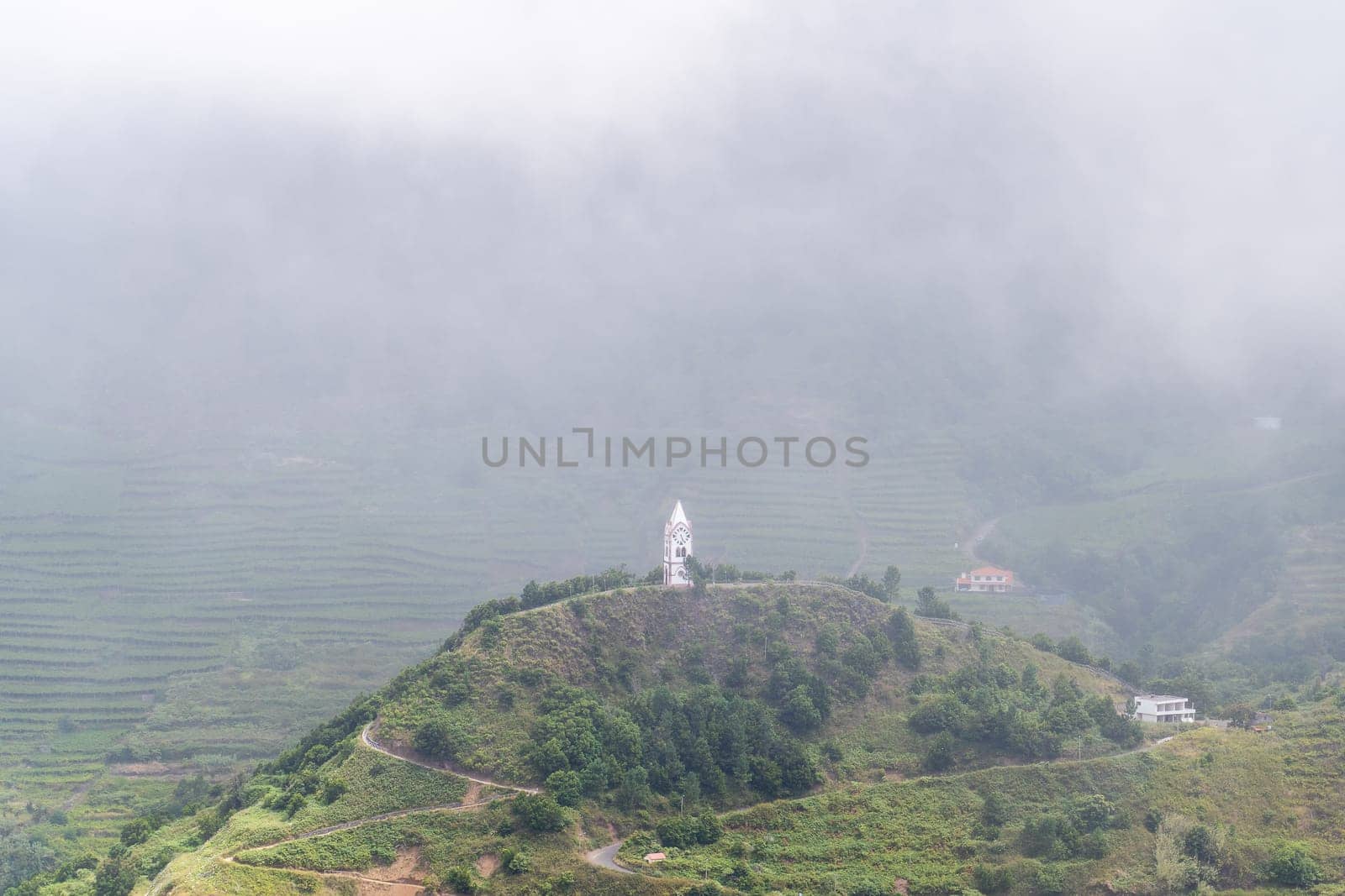 The small Capalinha Fatima chapel in Sao Vicente, a village on the island of Madeira, Portugal.