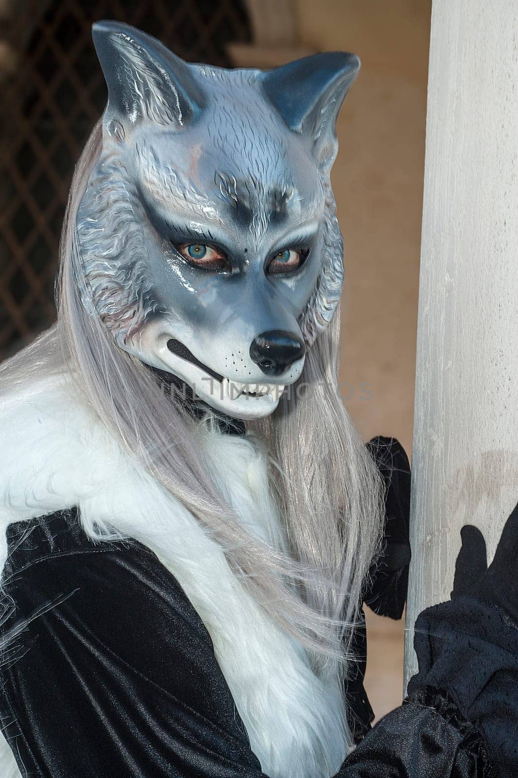 VENICE, ITALY - Febrary 6 2018: The masks of the Venice carnival 2018.