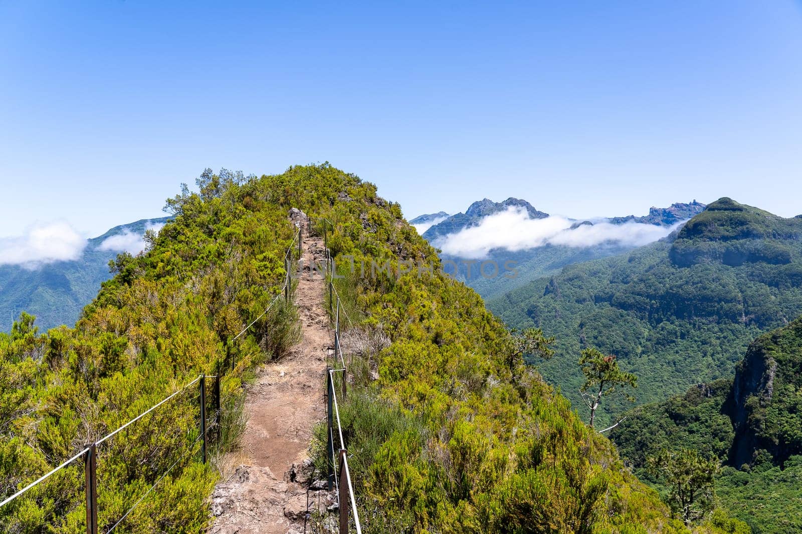 Incredibe nature beauty of Madeira island, famous for hiking in the mountains.
