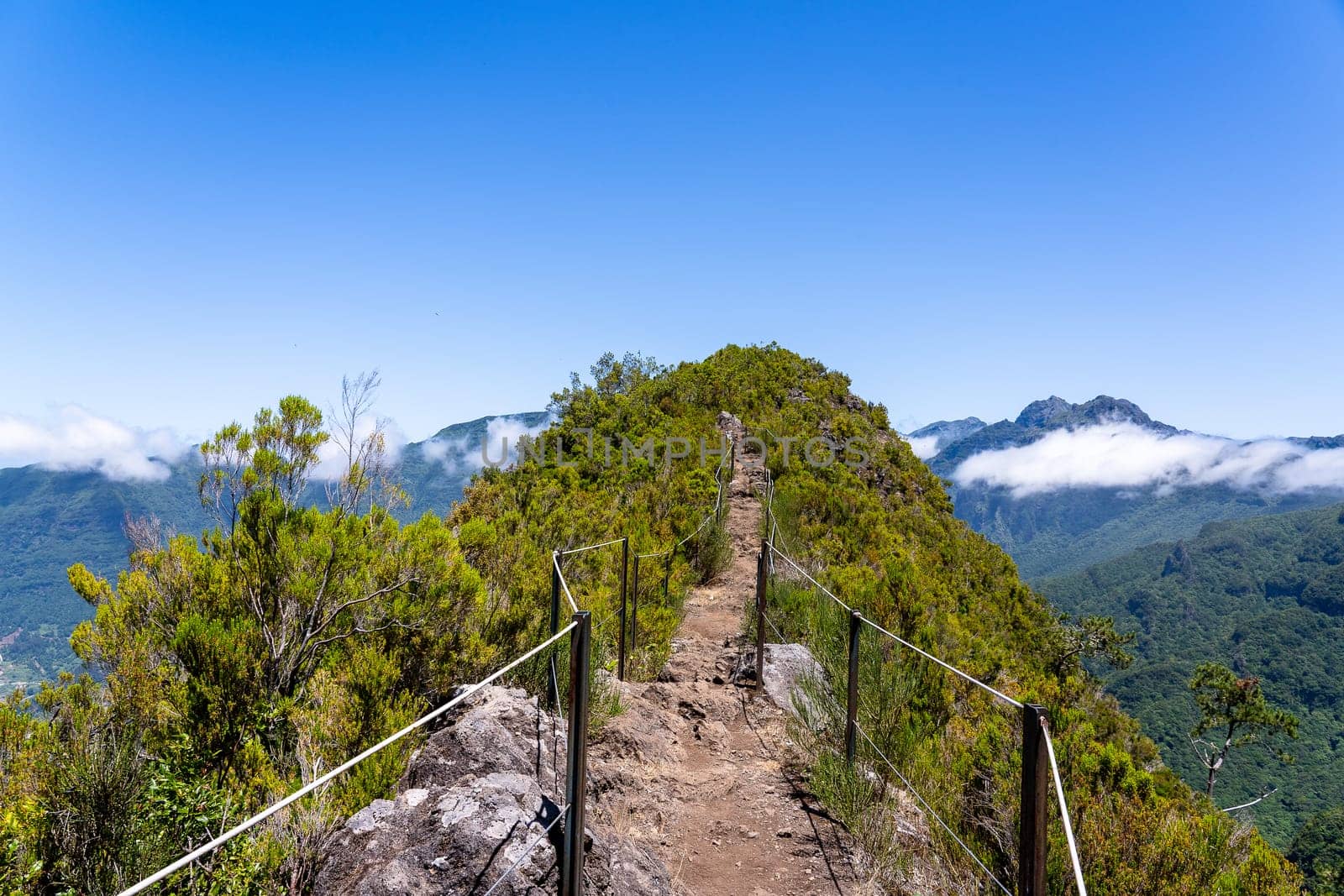 Incredibe nature beauty of Madeira island, famous for hiking in the mountains.