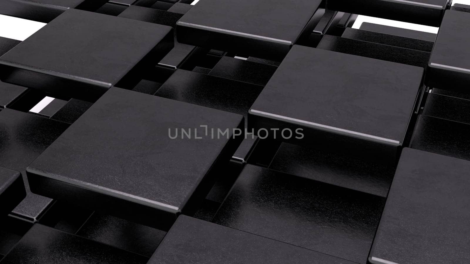 Black plates. Computer generated 3d render