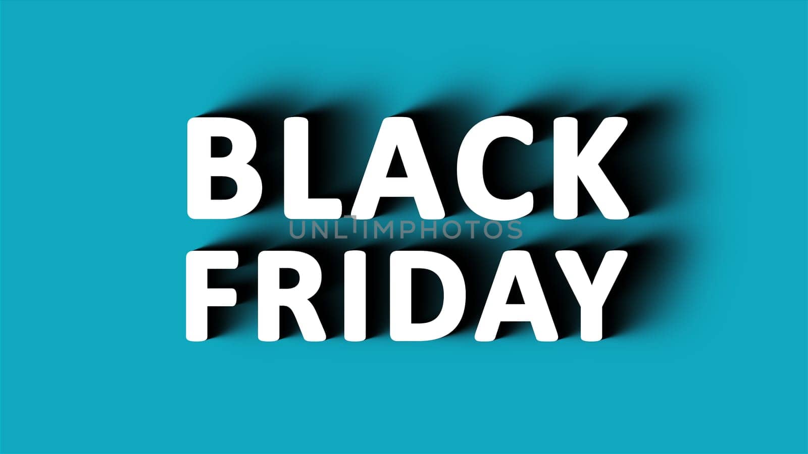 Black friday text. Computer generated 3d render