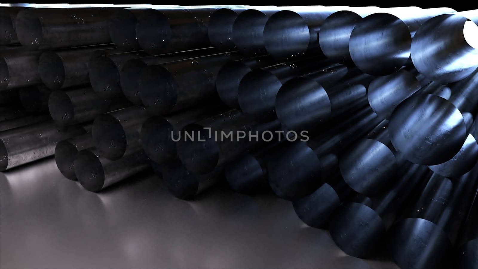 Steel cylinders. Computer generated 3d render,Steel cylinders. Computer generated 3d render