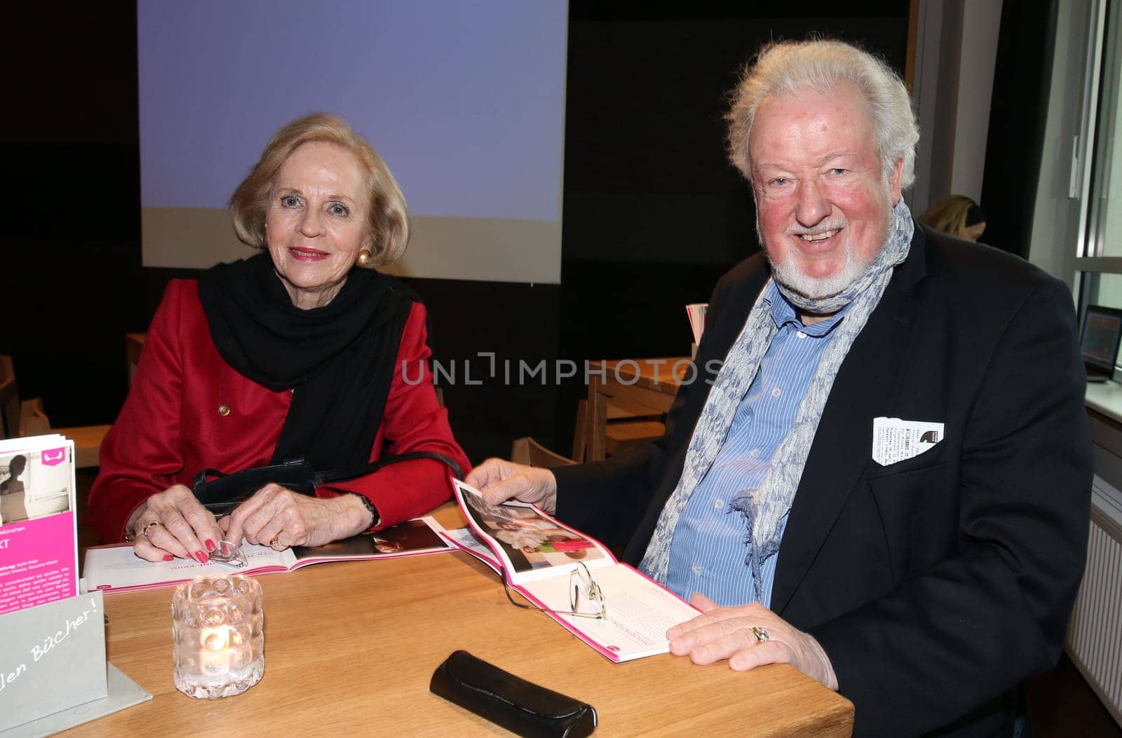 Hans Werner Funke (Funke Medien) with accompaniment,start of the Privat Theater Tage at altonaer Theater,Hamburg,16.06.2015