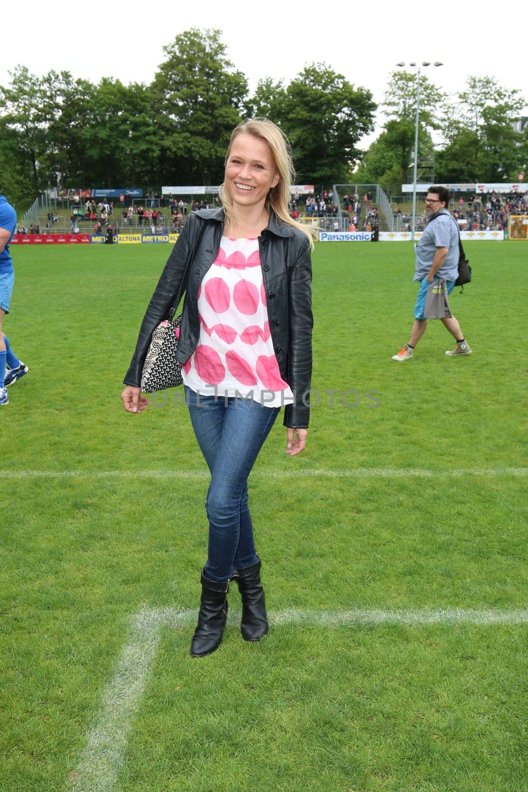 Nova Meierhenrich,The charity football game Kicking with heart at the Stadion Hoheluft,Hamburg,14.06.2015