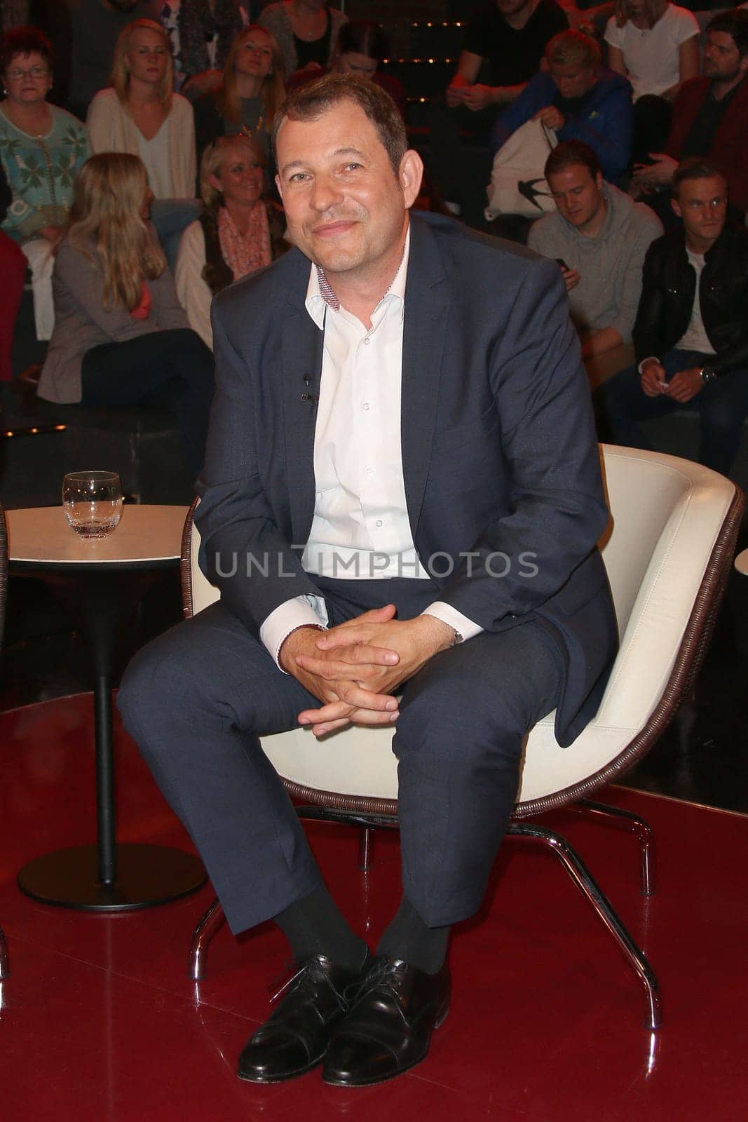 Michael George (author,IT expert),recording of Markus Lanz broadcast 2 at Studio Stahltwiete,Hamburg,17.06.2015