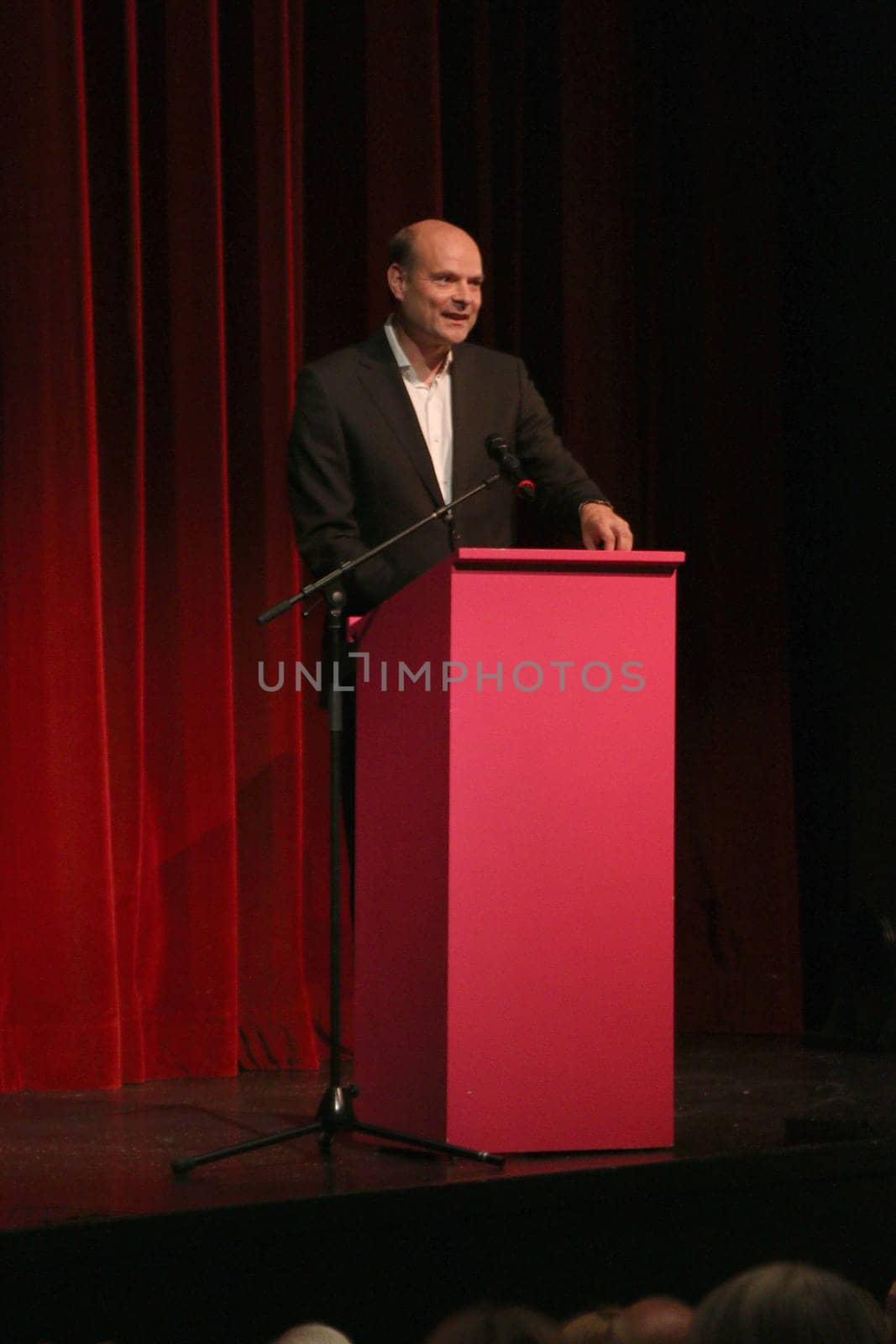 Axel Schneider at the opening speech,start of the Privat Theater Tage at the Altonaer Theater,Hamburg,16.06.2015