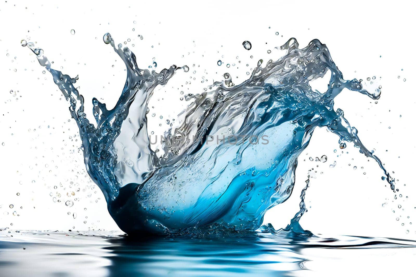 Fresh water splash.  Generative AI.
