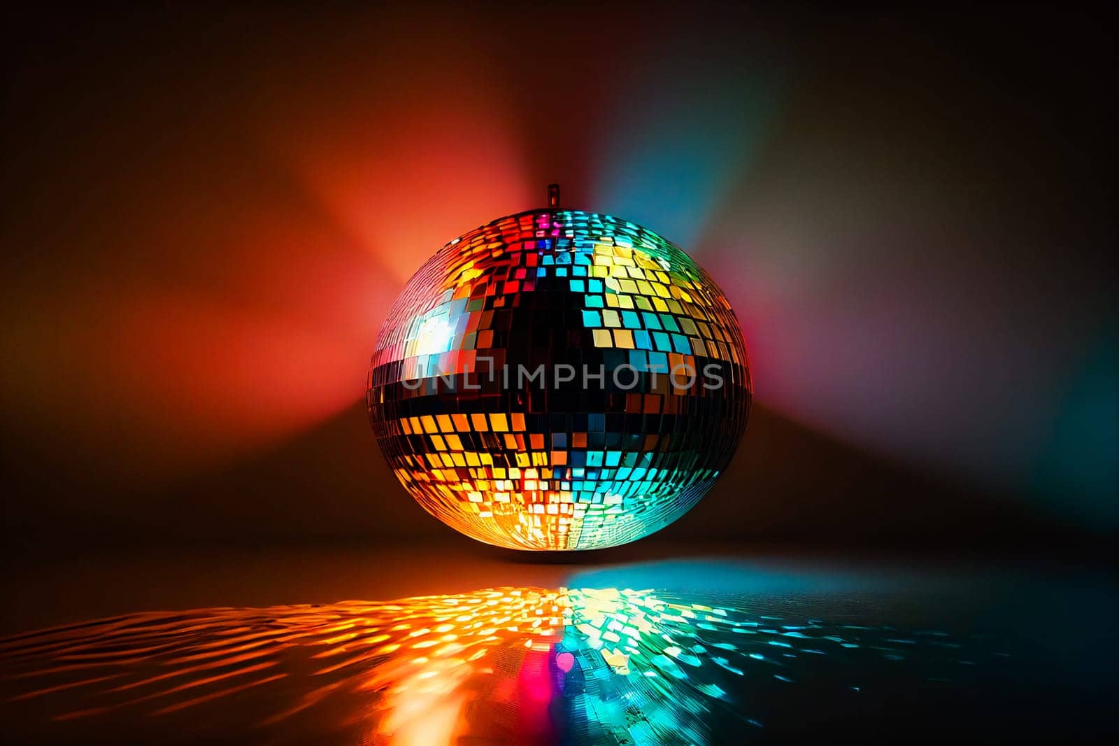Mirror Disco Ball.  Generative AI.