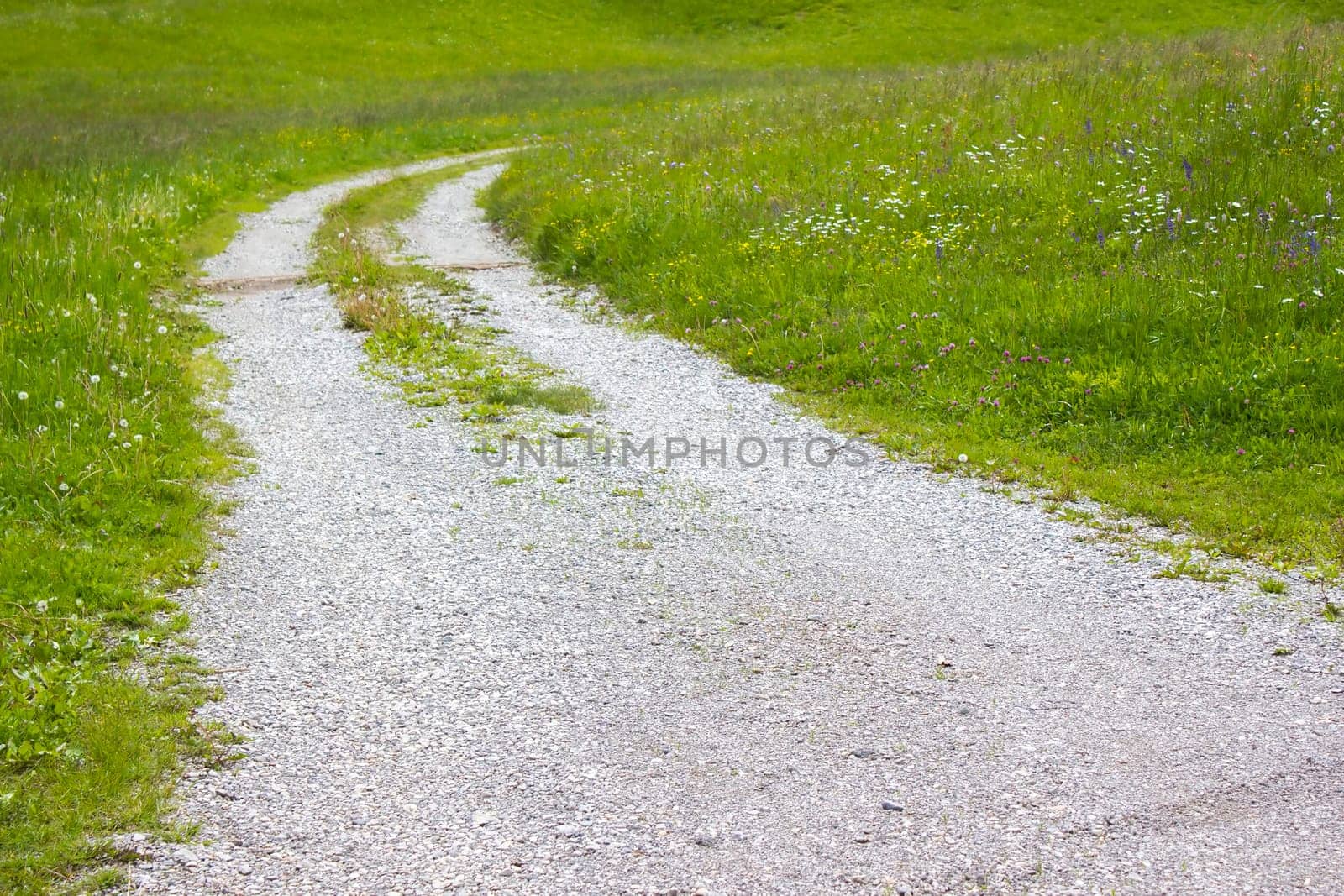 Path in Lienz Dolomites in Austria. East Tyrol