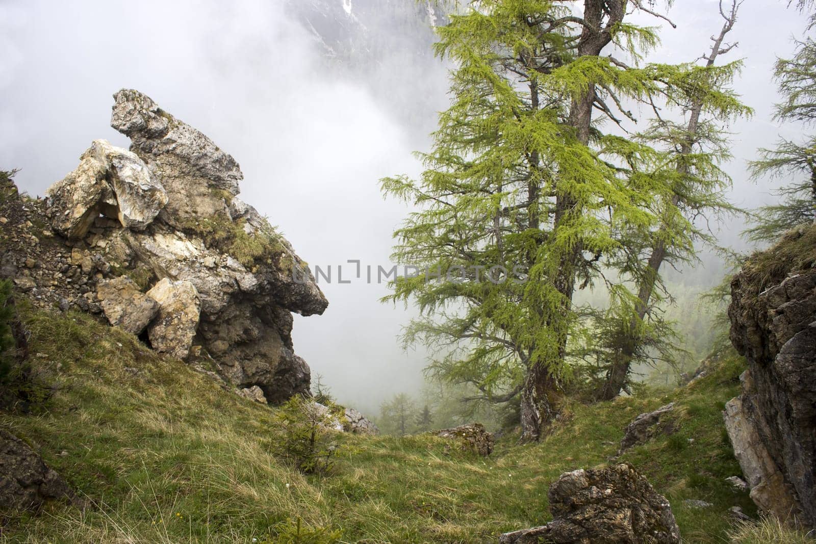 Lienz Dolomites in Austria. Massive Alpine mountains. East Tyrol