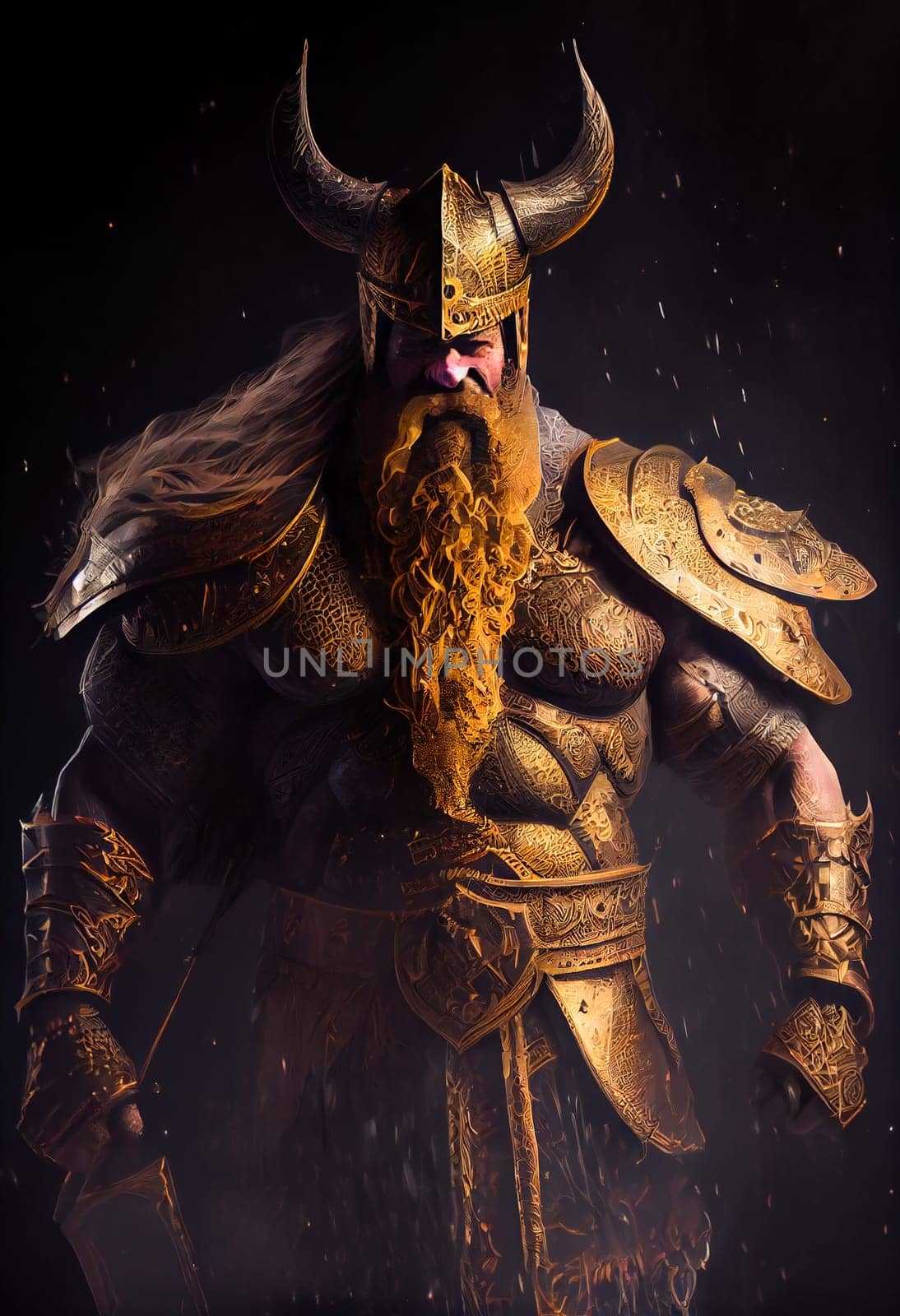 viking warrior king.  Generative AI .