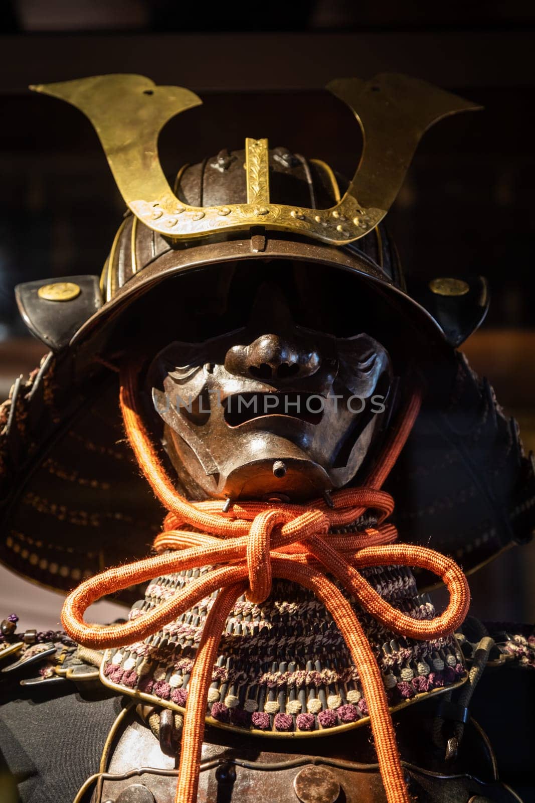 Traditional samurai Japanese armour - antique protection for fighter in Japan