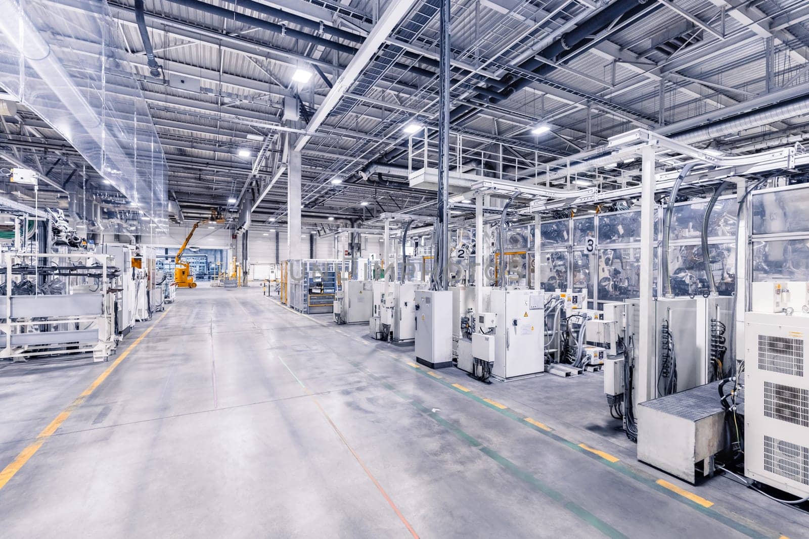 factory interior as industrial background