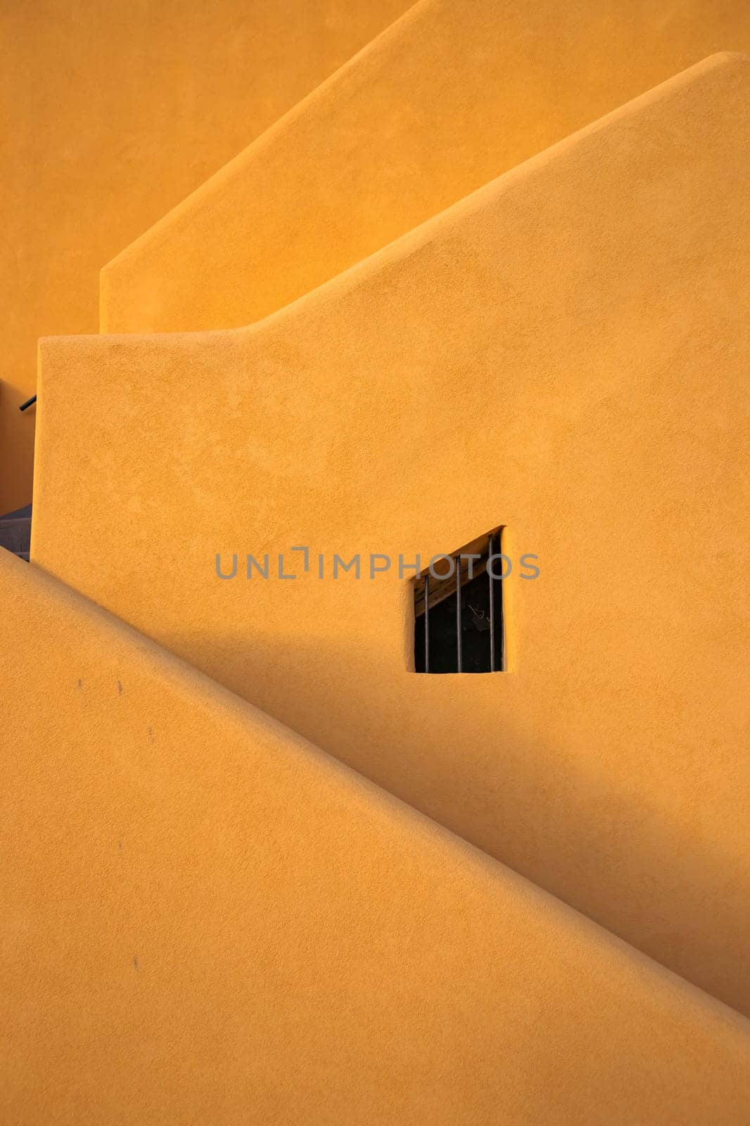 Abstract building shapes in Procida Island.