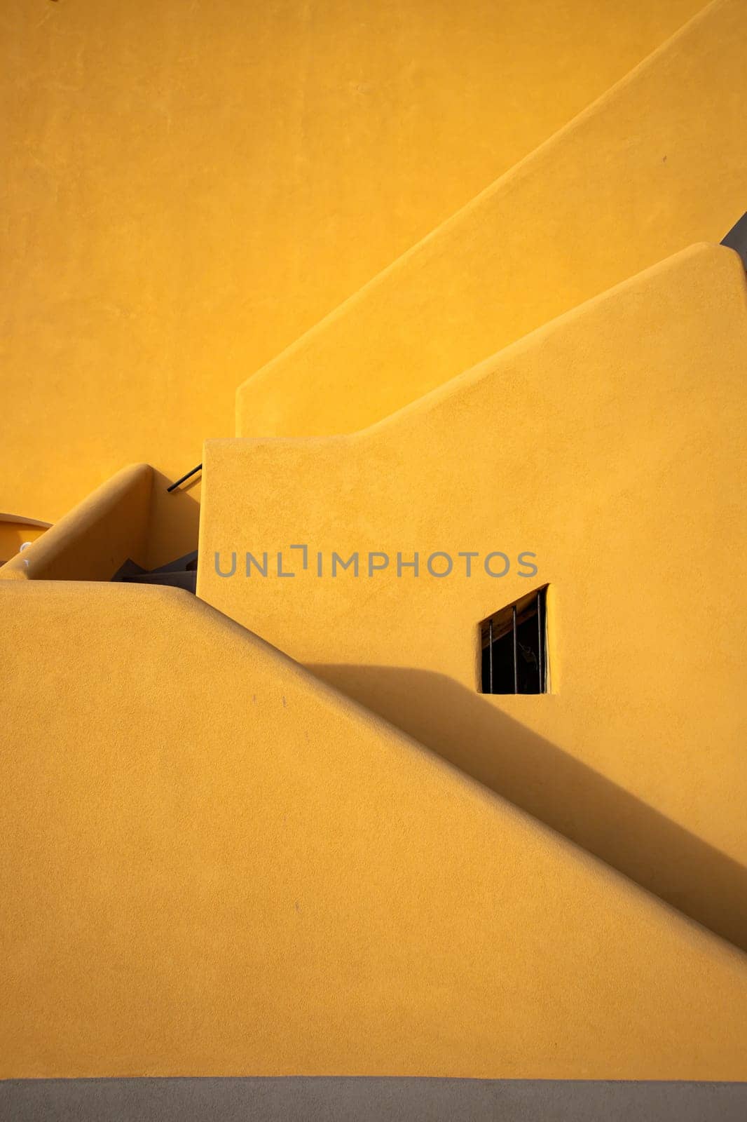 Abstract building shapes in Procida Island.