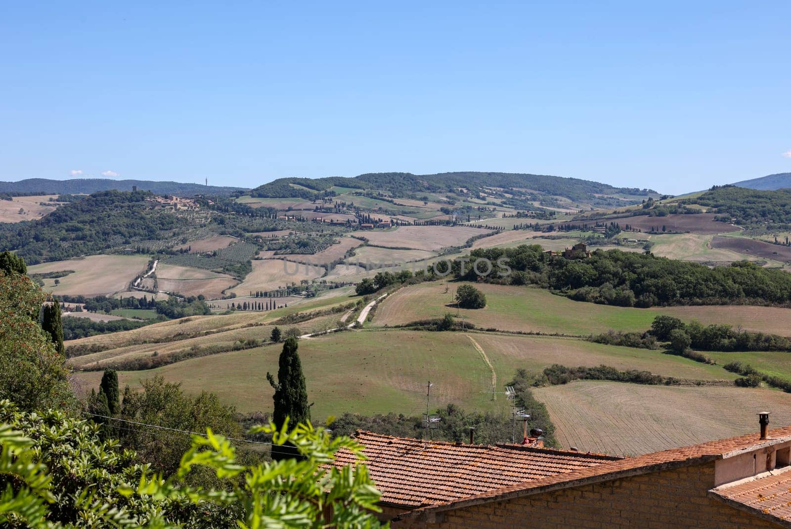 The rural landscape near Pienza in Tuscany. Italy