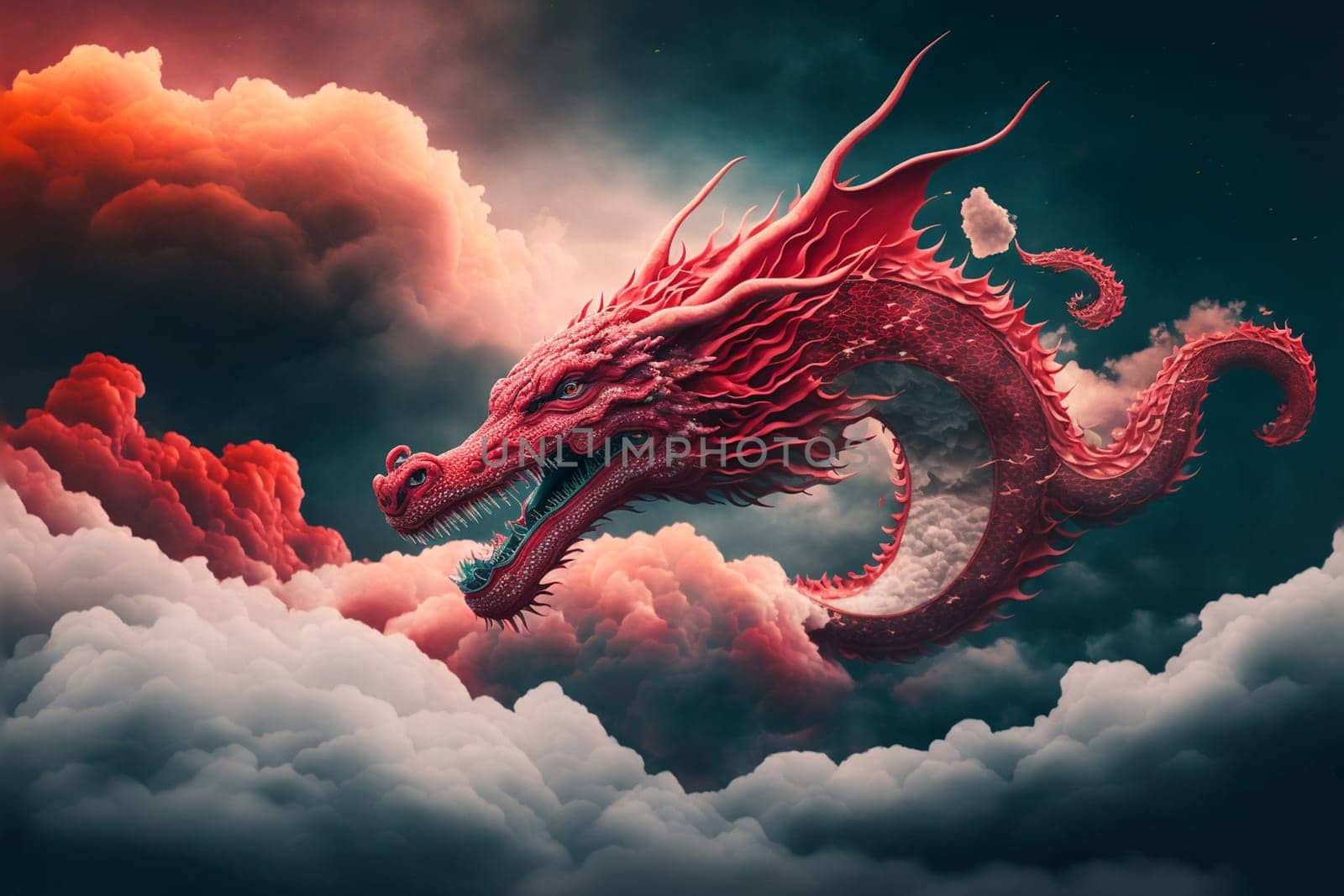 Flying dragon for Chinese New Year