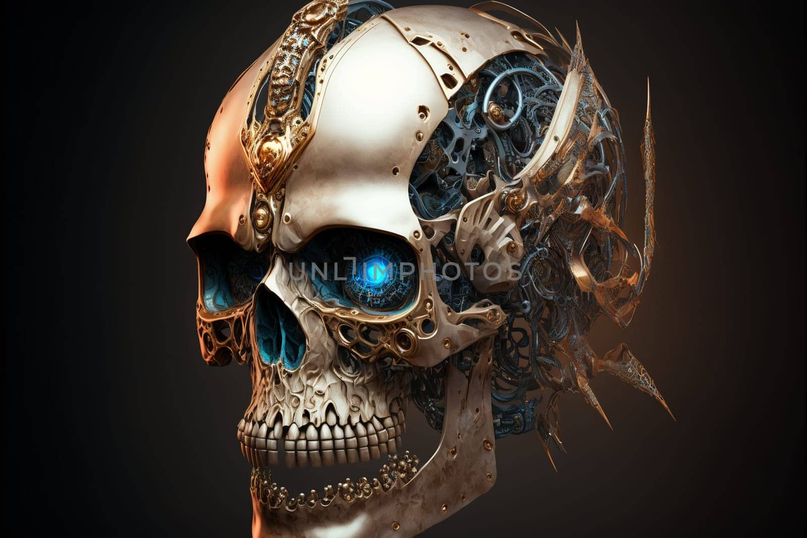 Skull of a human size robot