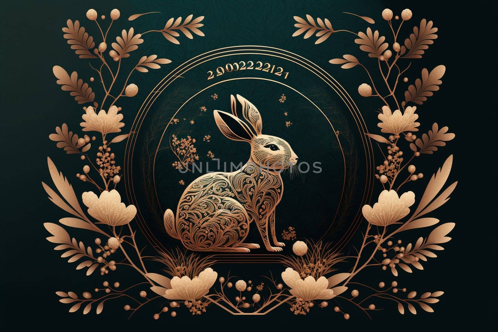 Symbol of the new chinese year, the rabbit.