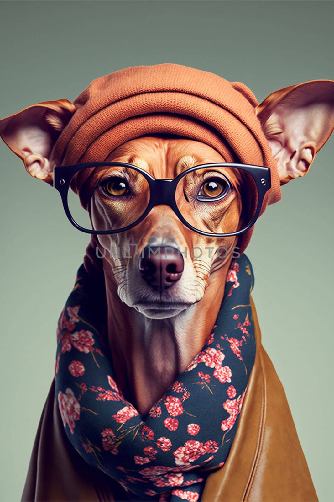 Beautifol dog with human clothes